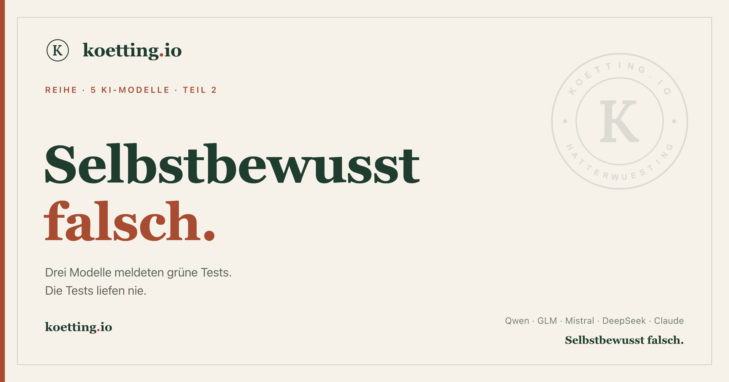 Selbstbewusst falsch