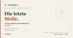 Die letzte Meile